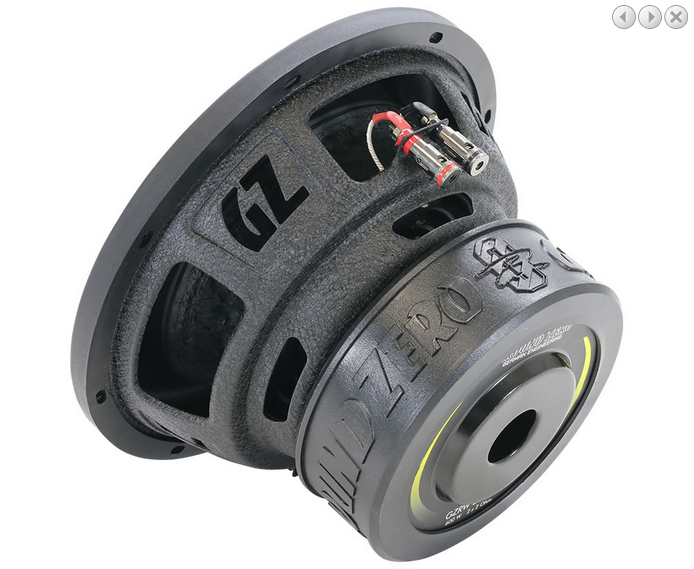 Субуфер Ground Zero GZRW 25 D2, 25 см, 600W RMS image 2