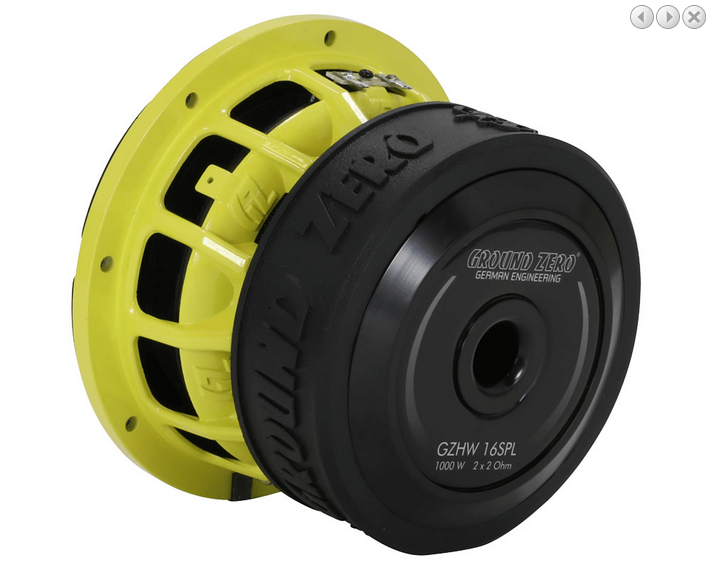 Субуфер Ground Zero GZHW 16SPL, 16.5 см, 500W RMS image 3