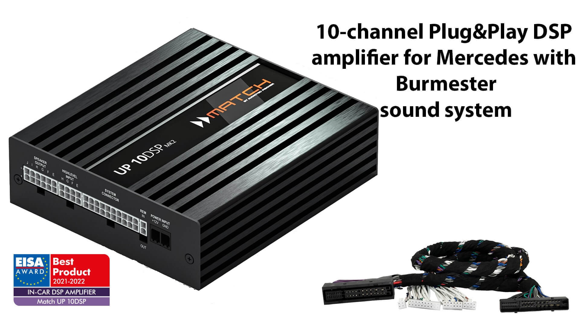 Plug&Play усилвател Match UP 10DSP MK2 за Mercedes с Burmester