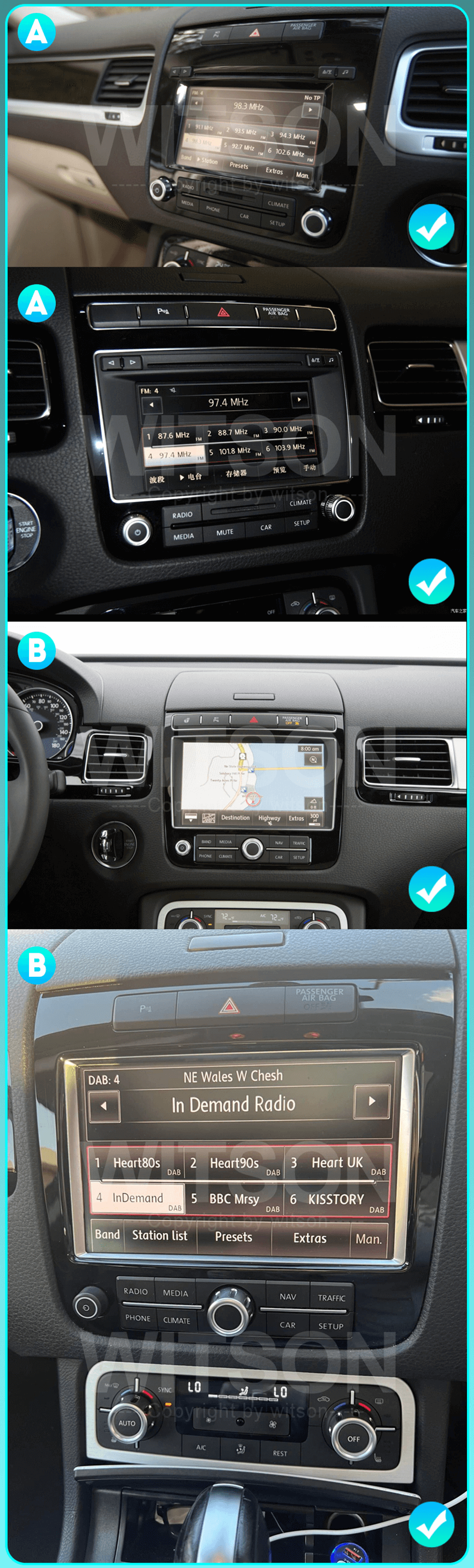 Мултимедия с Android 15 за VW Touareg 2011-2018 WHV2215 image 5