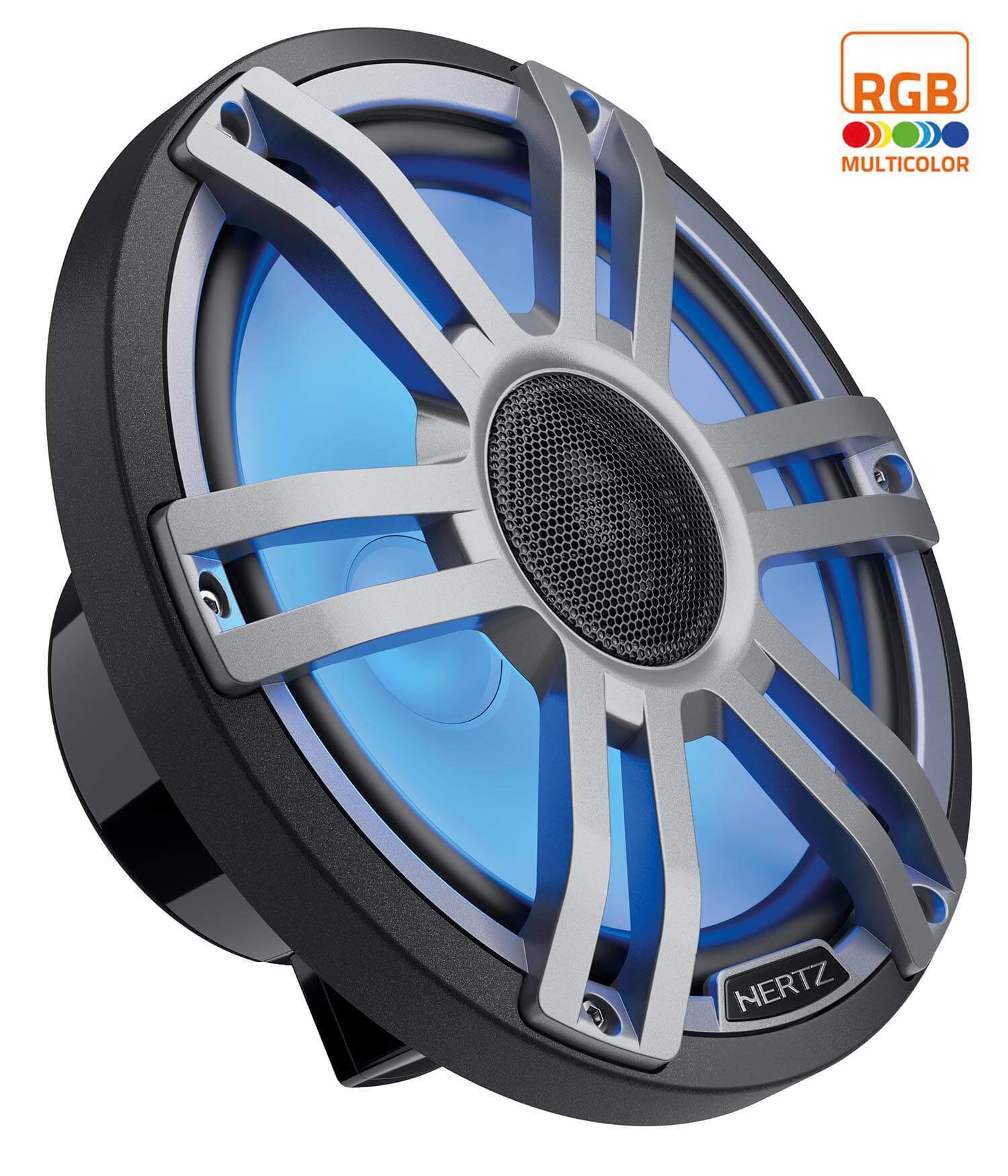 Altoparlante Coassiale HERTZ HMX 8 S-LD Da 20cm, 100W RMS Con LED RGB, Impermeabile Per Marine E Powersport