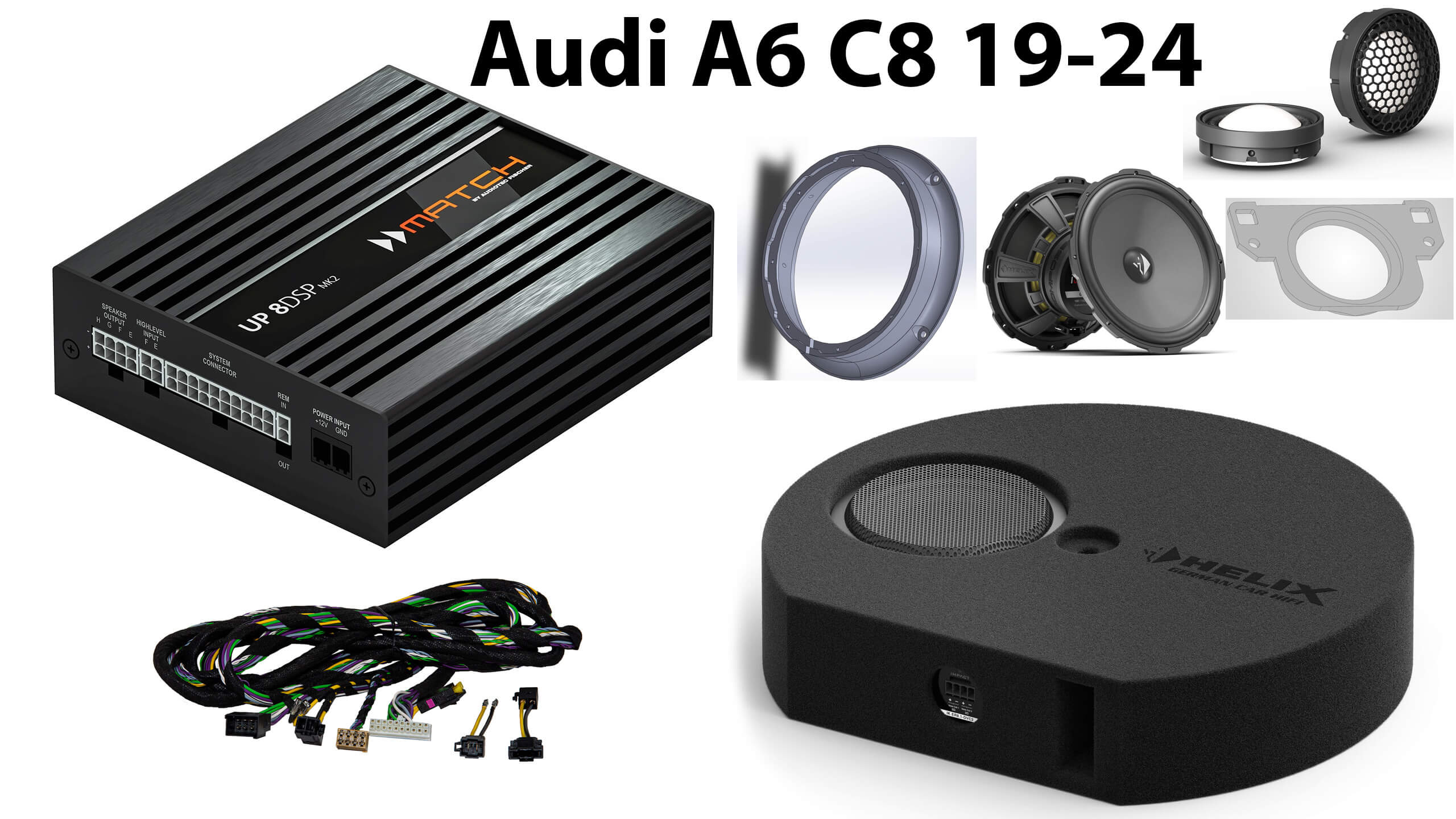 Пакет говорители и DSP усилвател за Audi A6 C8 image 1