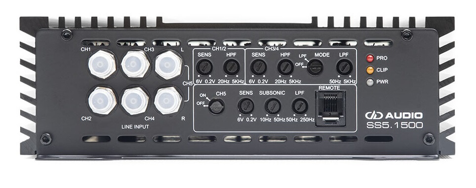 Усилвател DD Audio SS5.1500, 5-канален, 4х200 + 1х1500W RMS image 4