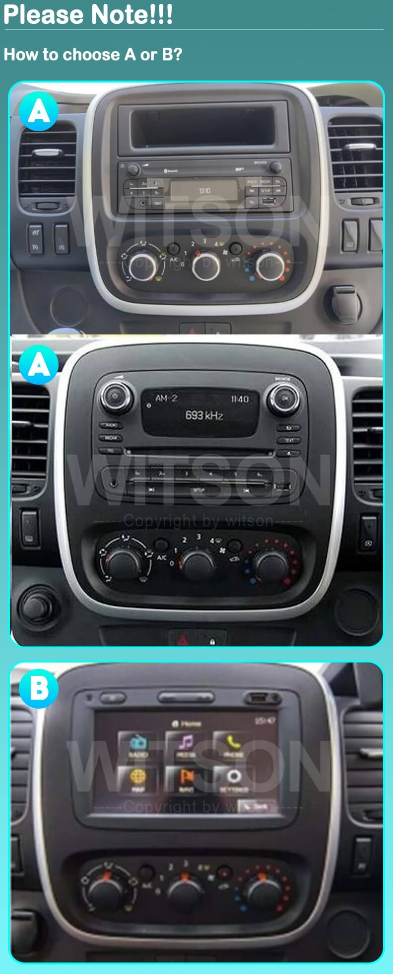 Мултимедия с Android 15 за Opel Vivaro, Renault Trafic 2014-2021 WL2997 image 4